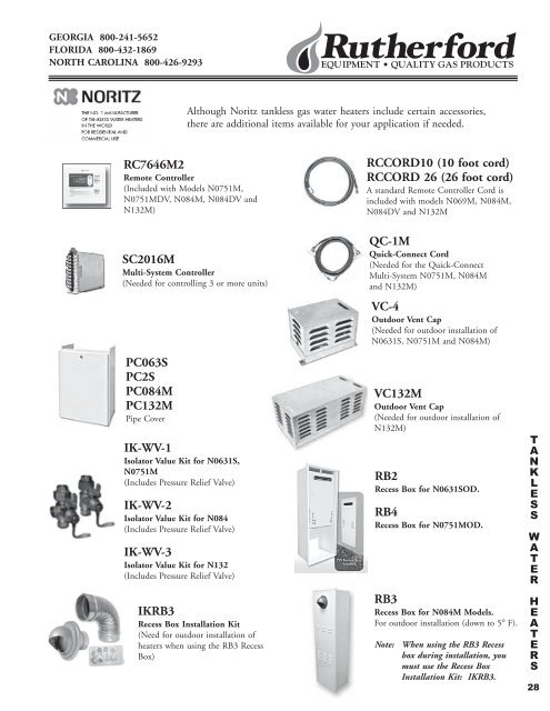 Tankless Water Heater - COMMQUEST INC