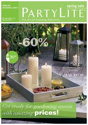 Get ready for gardening season with amazing prices! - PartyLite ...