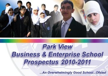 The school's specialism in business and ... - Park View School