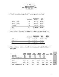 Answers to BOE Budget 09-10 questions (PDF - Hartford Public ...