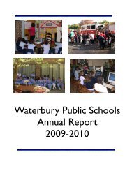 Annual Report 2009-2010 summary section - Waterbury Public ...