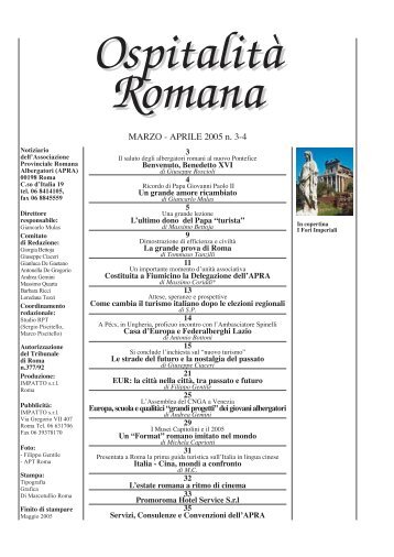 OSPITALITA ROMANA 3-4.pdf - Federalberghi Roma