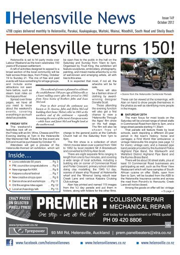 October 2012 - Helensville Online