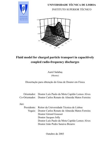 Fluid model for charged particle transport in capacitively coupled ...