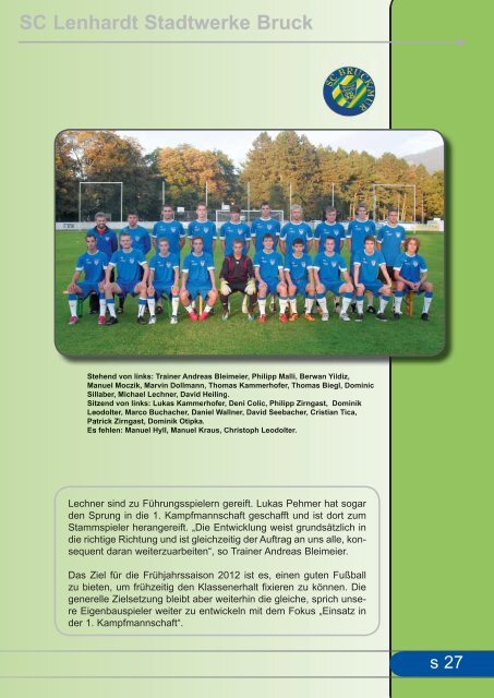 VEREINSKURIER 2011 - SC Bruck