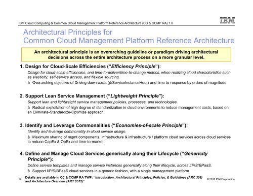 IBM Cloud Computing & Common Cloud Management Platform - IAAS