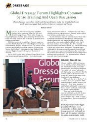 Global Dressage Forum Highlights Common Sense Training And ...