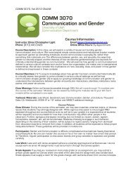 COMM 3070 Communication and Gender - humis.utah.edu ...