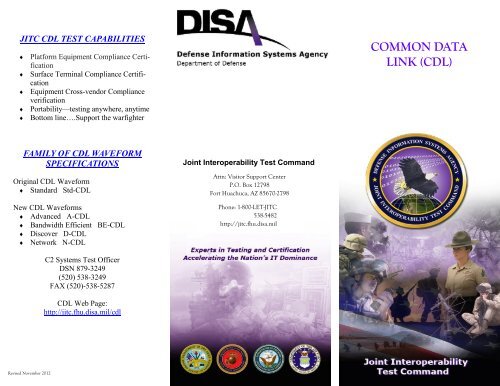 COMMON DATA LINK (CDL) - Joint Interoperability Test Command