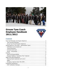 Grouse Tyee Coach Ha.. - Grouse Mountain Tyee Ski Club