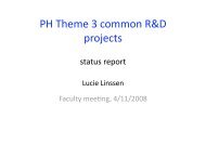 Status report on Theme 3 Common R&D projects - Cern