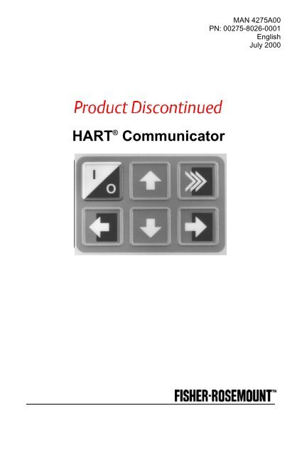 HART® Communicator - Emerson Process Management