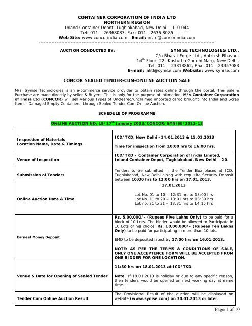 Download - Container Corporation of India Ltd.