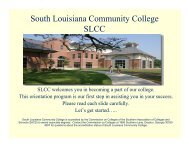 Orientation - South Louisiana Community College