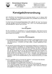 Kanalgebührenordnung - Scharten