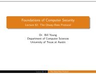 Foundations of Computer Security - Lecture 62: The Otway-Rees ...