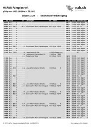 HAFAS Fahrplanheft - Computer Schule Lübeck