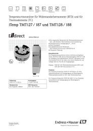 iTemp TMT127 / 187 und TMT128 / 188 - E-direct Shop Endress+ ...