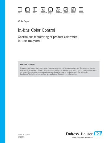 CP 000A in line color control.indd - Endress+Hauser