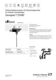 Omnigrad T TST487 - E-direct Shop Endress+Hauser Deutschland