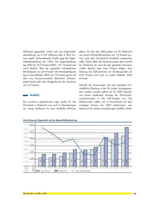 Geschäftsbericht 2002 - Raiffeisen Zentralbank Österreich AG