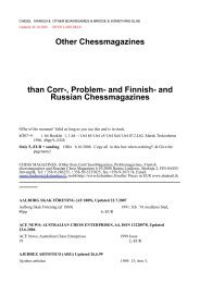 Other Chessmagazines than Corr-, Problem- and Finnish ... - Arena