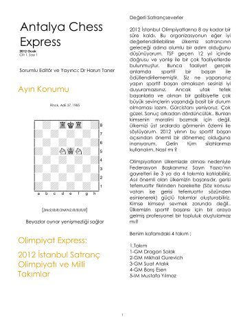 Antalya Chess Express c1_s1 ve s2 2012 ocak - Brinkster