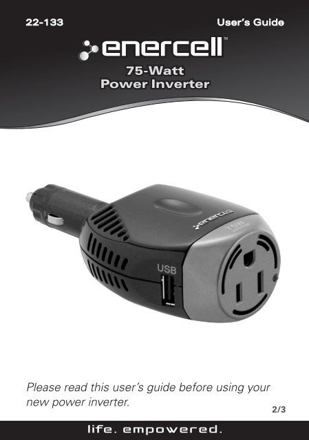 Enercell® 75W Power Inverter - Radio Shack