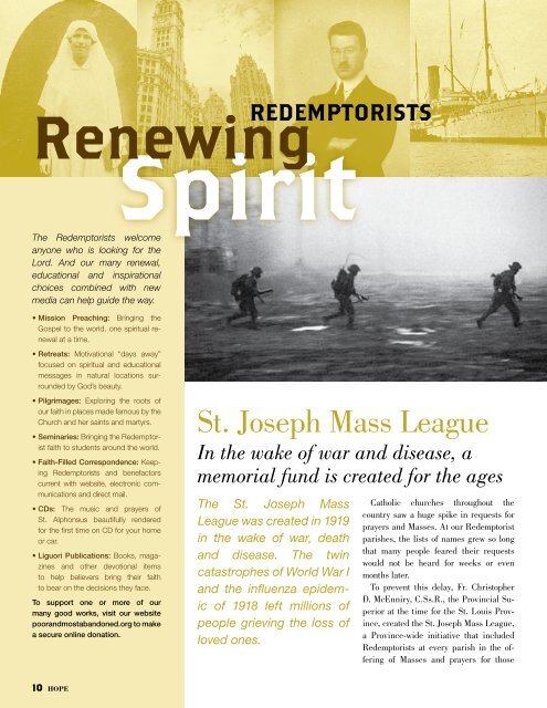 A Class Act - The Redemptorists, Denver Province