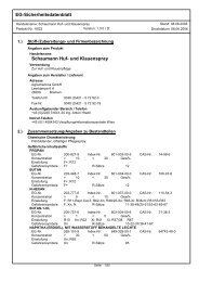 EG-Sicherheitsdatenblatt Schaumann Huf- und Klauenspray