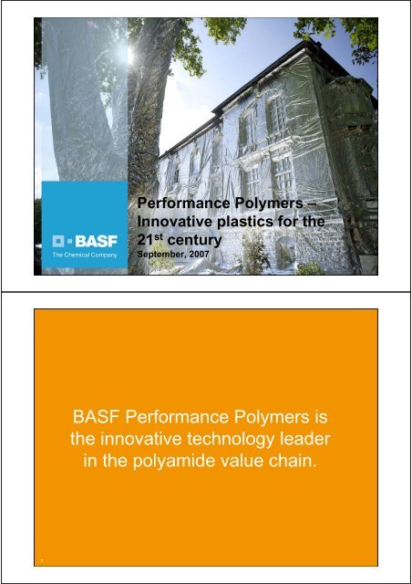 BASF Performance Polymers is the innovative  - BASF.com