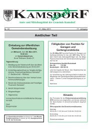 Amtsblatt, Monat März 2011 - Kamsdorf