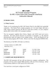 MFJ-1285 RTTY/CW Terminal Program for MFJ - FTP Directory Listing