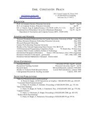 Resume - University of Utah