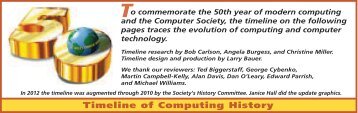 Timeline of Computing History - GHN
