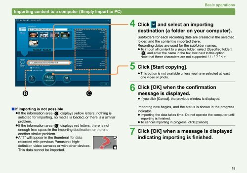 HD Writer AE for HDC Operating Instructions - Panasonic