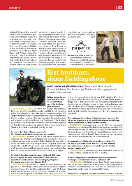 Ausgabe 17 - 07 Das Stadtmagazin . BLOG