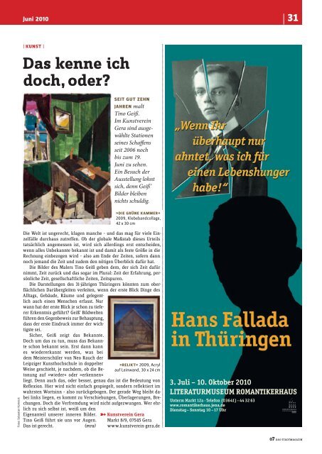 Ausgabe 17 - 07 Das Stadtmagazin . BLOG