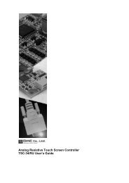 Analog Resistive Touch Screen Controller TSC-34/RU User's Guide