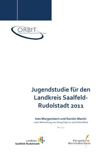 Jugendstudie für den Landkreis Saalfeld-Rudolstadt 2011