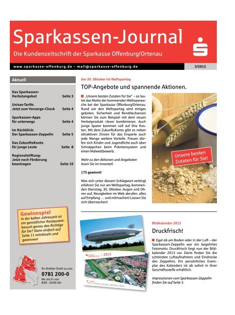 Sparkassen-Journal - Sparkasse Offenburg/Ortenau