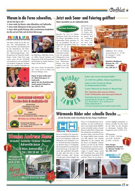Dezember 09 / Ausgabe 29 - Dorfblatt