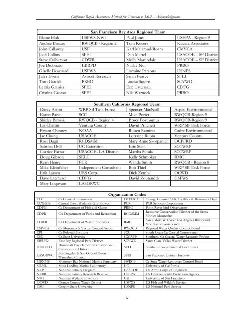 (CRAM) For Wetlands User's Manual Version 5.0.2