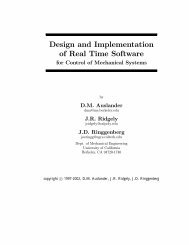 Design and Implementation of Real Time Software - DSP-Book