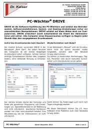 PC-Wächter DRIVE - Dr. Kaiser Systemhaus GmbH