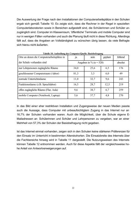 Institut für Schulentwicklungsforschung (IFS) Universität Dortmund ...