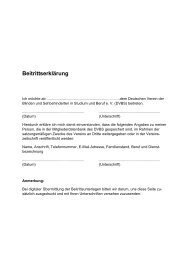 Beitrittserklärung - Deutscher Verein der Blinden und ...