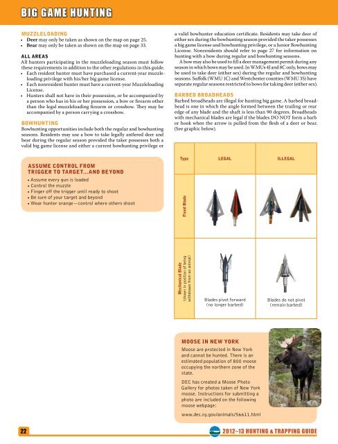 2012-2013 Hunting & Trapping Regulations Guide - New York State ...