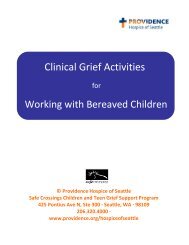 Clinical Grief Activities