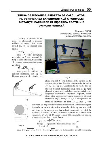 Laboratorul de fizică 55 TRUSA DE MECANICĂ ASISTATĂ DE ...